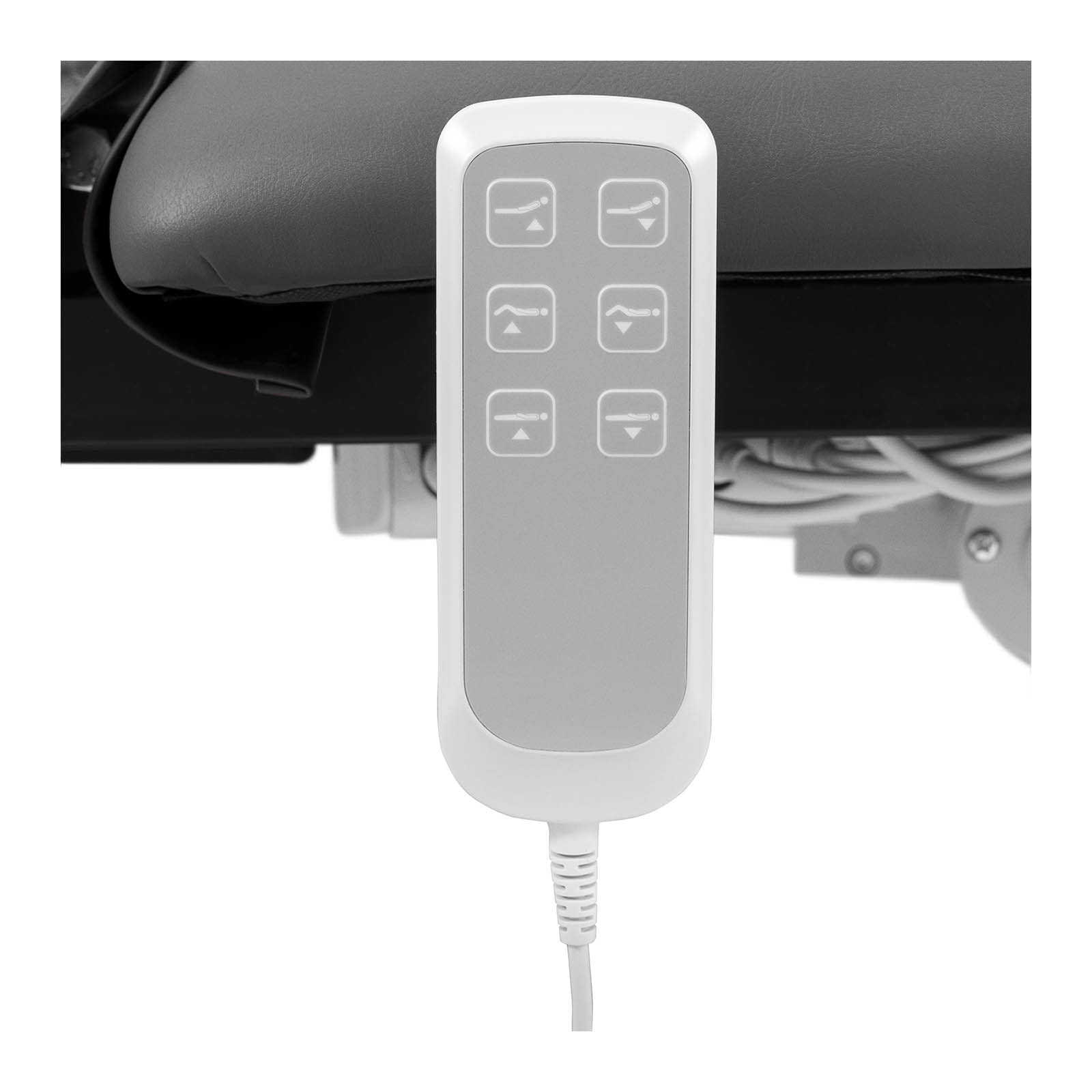 Physa Nantes Gray_PH Massageliege 3 Motoren 200 kg Schwarz/Grau Massagebank Therapieliege Behandlungsliege