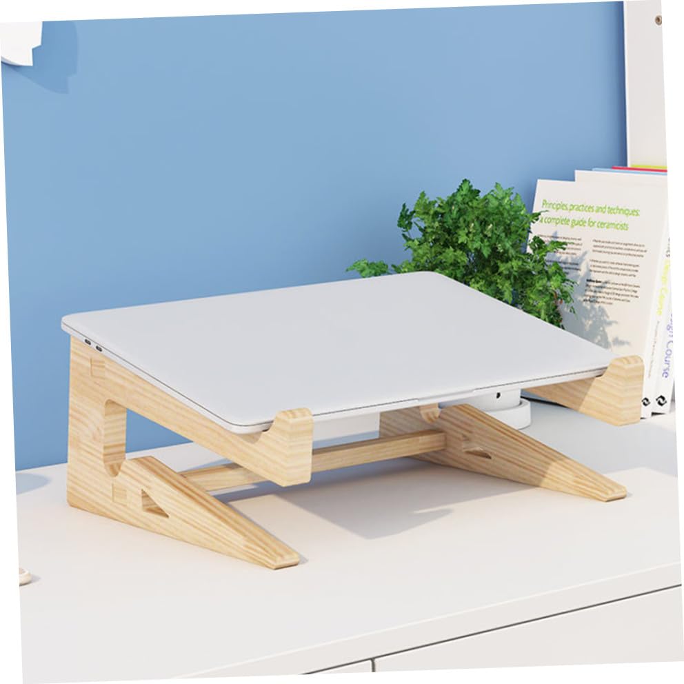 Base para laptop de madera ajustable Uonlytech miniatura 4
