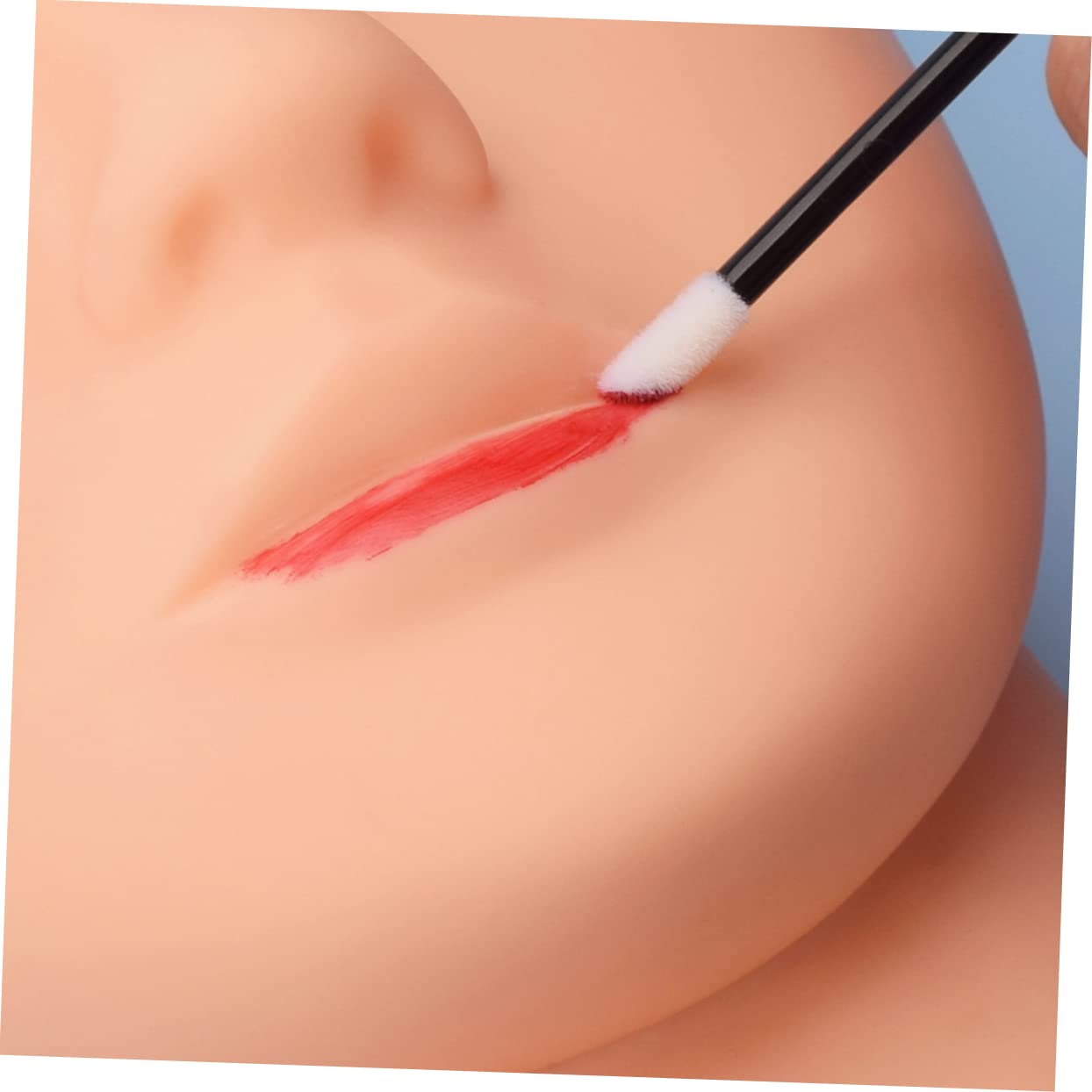 Baluue Travel-sized Eyebrow Brush Mascara Applicator 50pcs Disposable Lash Wands for Easy Makeup