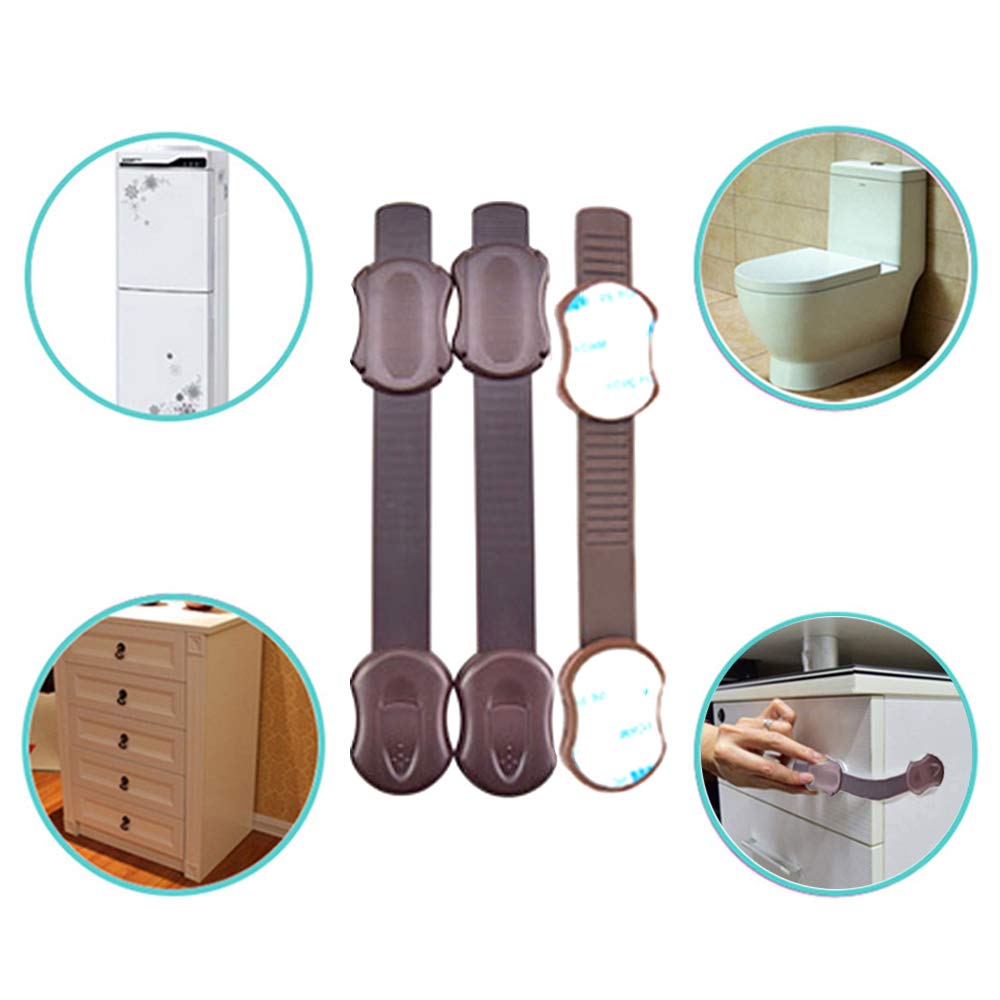 6 Serrature Di Sicurezza Per Bambini - Adesivo 3M, No Trapano, Per Cassetti E Armadi - Foto 8