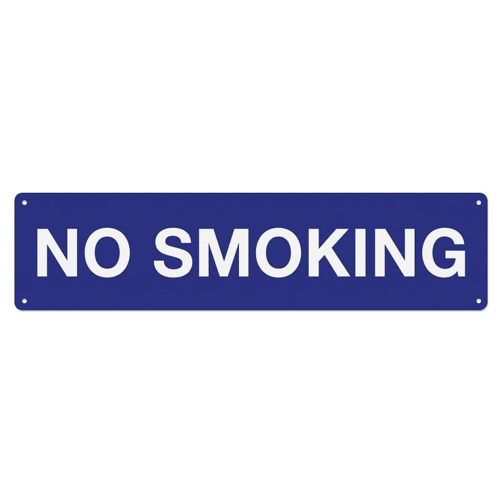 No Smoking Policy Notice Metal Tin Sign