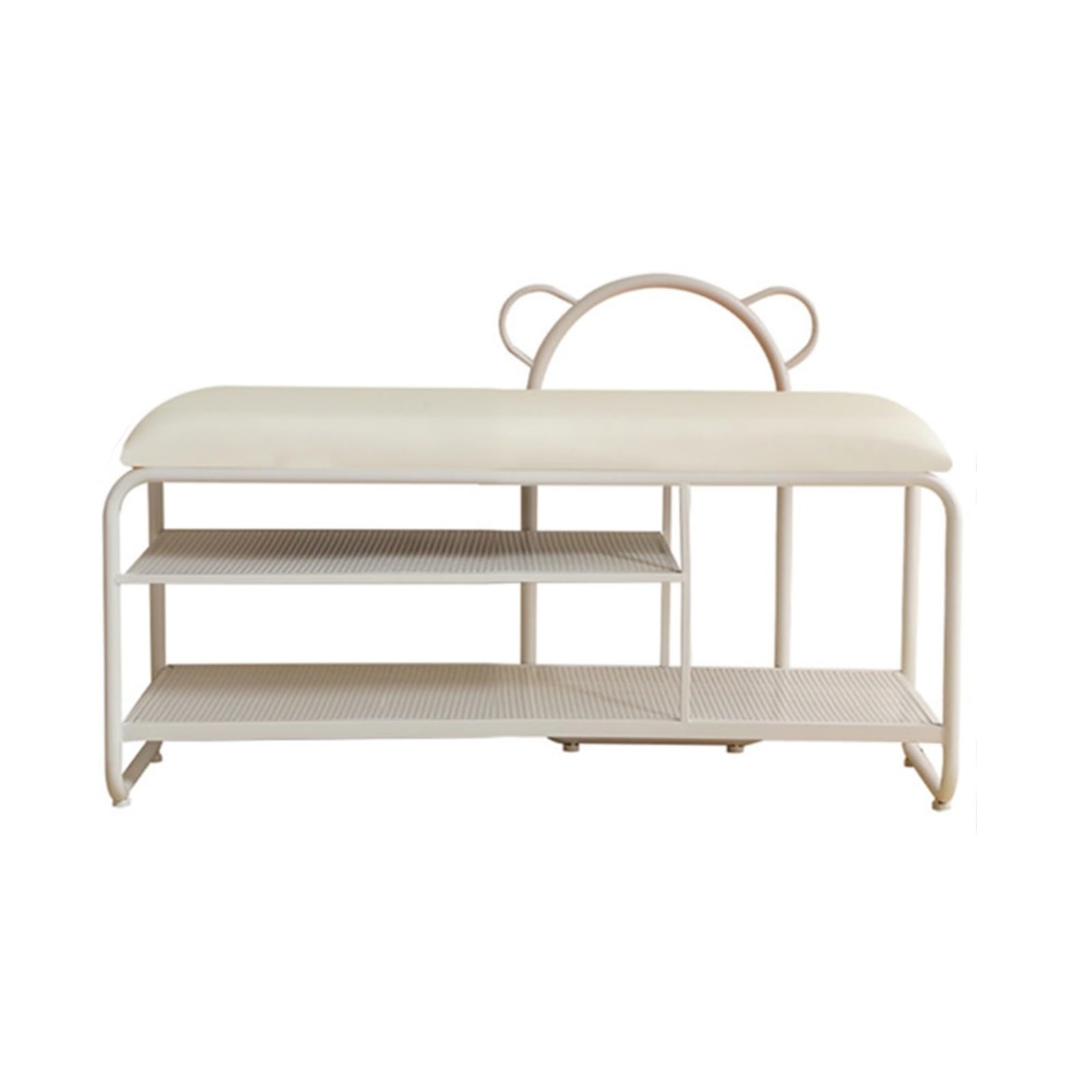 Banc à chaussures entrée et tabouret à langer avec coussin confortable
