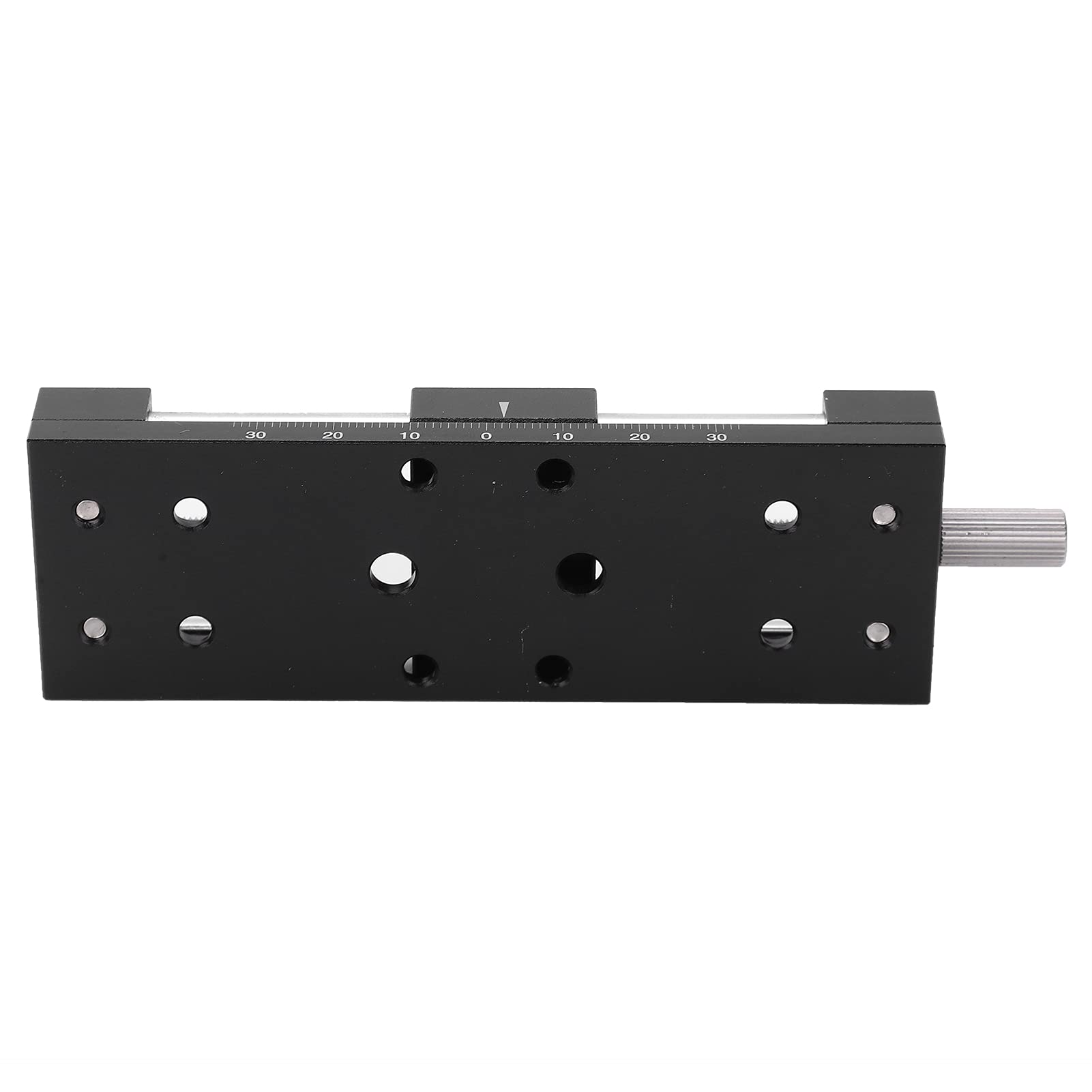 SP40A - Mesa deslizante DB65, eje X - Perilla manual de ajuste fino, plataforma de corte de aleación de aluminio, guía en de milano de 65 mm de carrera para microscopios e