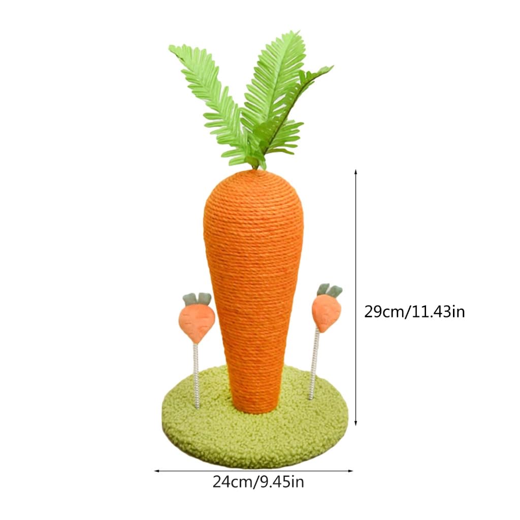 Griffoir pour chaton 27,9 cm Motif carotte Orange