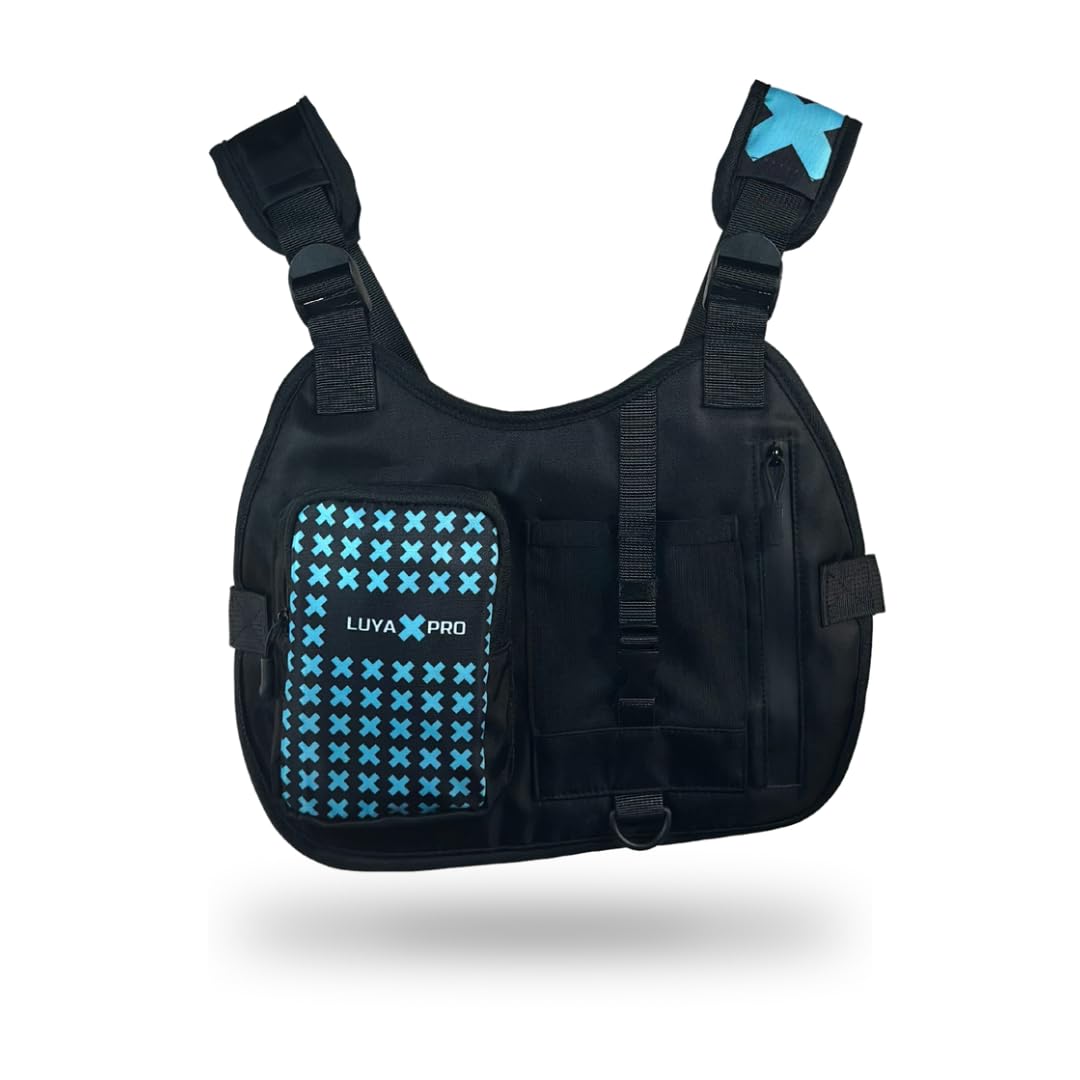 Pechera Cámara de acción Universal teléfono Pecho Correa arnés Montaje para Smartphone, Mochila Multifuncional con Bolsillos, Deportes Extremos como Moto, Bicicleta, Accesorio Movil (Xpro)