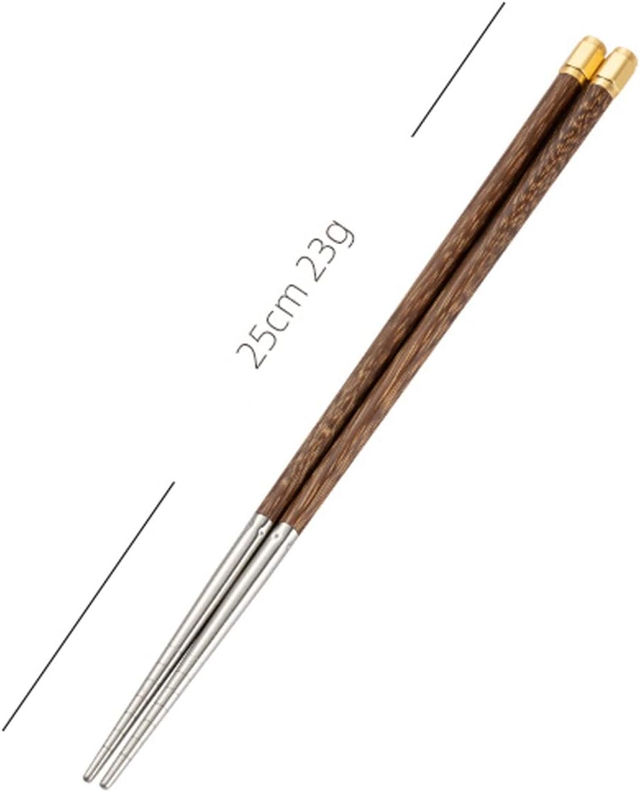 Chopsticks 5-Pairs Reusable Chopsticks Set, Lightweight Easy to Use,Suitable for Sashimi, Sukiyaki, dumplings, hot pot,25cm
