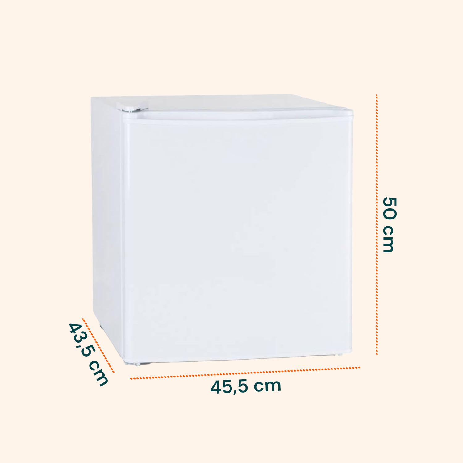 Avilia - Mini Frigo da Banco 45L con Vano Refrigerante e Porta Reversibile – Frigorifero Piccolo Compatto e Silenzioso per Ufficio, Camera o Spazi Ridotti