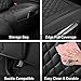 Vankerful Car Seat Covers Front Pair,Universal Fit for Most Cars,SUV,Sedans and Pick-up Trucks,Automotive Faux Leather Vehicle Cushion Covers(Front Pair,Black)