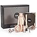 VonShef Parisian Cocktail Shaker Barware Set in Gift Box with Recipe Guide, Cocktail Strainers, Twisted Bar Spoon, Jigger, Muddler and Pourers, Copper, 9 Piece Set, 17oz - Rose Gold