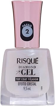 Top Coat Risqué Diamond Gel Efeito Cristal - 9,5ml