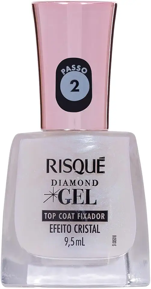Risqué Top Coat Fixador Efeito Cristal Diamond Gel 9,5ml
