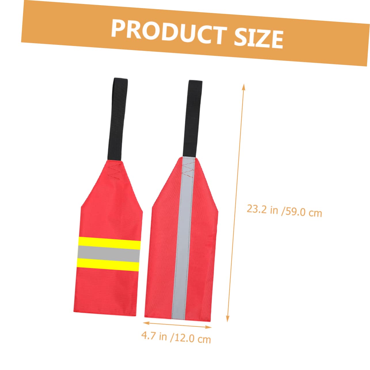 INOOMP Estandarte De Seguridad Bandera De Seguridad del Remolque Pequeño Bandera De Viaje De Seguridad Banderas De Seguridad para Remolque De Canoas Tela Oxford