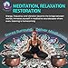 Sound Frequency Machine,Auto Tibetan Singing Bowl, Meditation Generator Instrument - Solfeggio Bath for Yoga, Mindfulness, Vibration System of Chakra Balancing, 5 Tones, 3 Timers