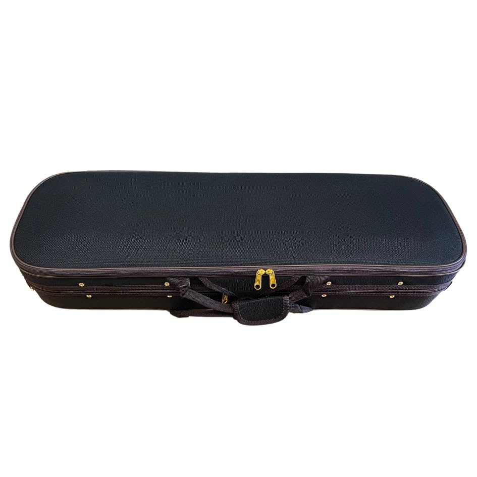mezzo-forte Geigenkasten Matteo 4/4 – sehr leicht, beige/dunkelbraun, stabil, Rucksackgurte