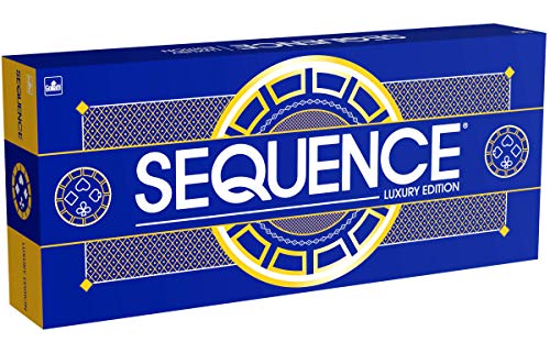 Sequence Luxury Edition - Stunning Set With Deluxe, Cushioned, Roll-Flat Game Mat - Amazon Exclusive By Goliath , Blue #TOP6