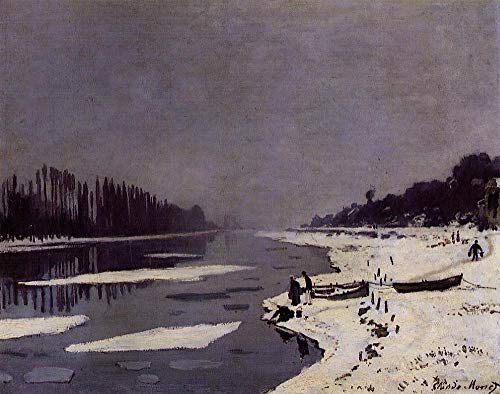 Peinture à l'huile faite à la main de Monet, toile lin haut de gamme