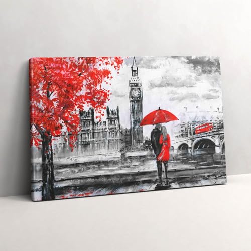 Image sur toile de Londres pour décoration murale salon et bureau