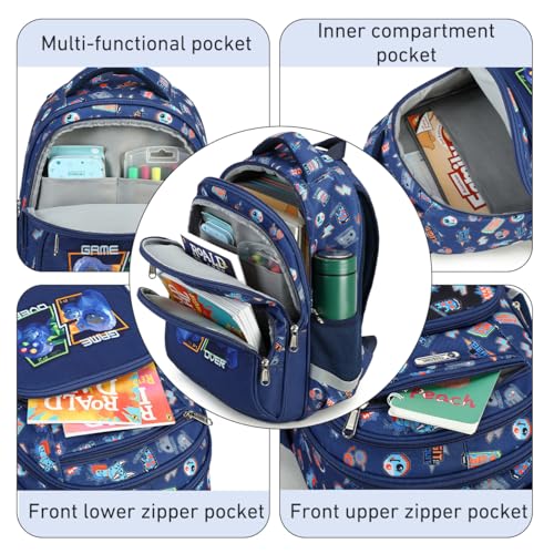 Image of Cusangel Kids school Backpack with lunch bag for Girls,Elementary 6-10years Bookbag nylon large capacity backpack,Daypack