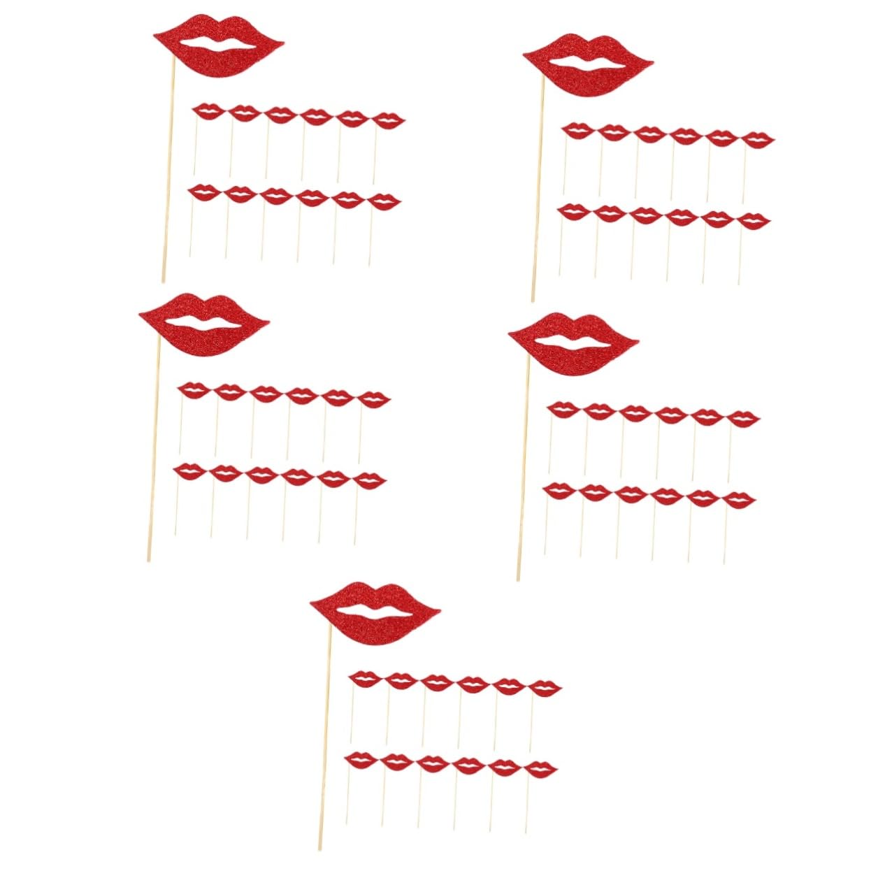 Mipcase 100piezas Accesorios De Fotografía De Labios para Bodas y Fiestas Props Divertidos De Cabina De Fotos para Cumpleaños y Celebraciones