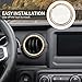 Voodonala for Jeep JL Dash Air Conditioning Vent Outlet Bezel Ventilation Grille Embellishment Trim for 2018-2023+ Jeep Wrangler JL JLU Gladiator JT Trunk Interior Accessories, Gold Aluminum Alloy