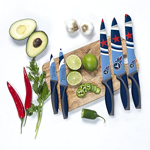image for The Sports Vault NFL Tennessee Titans 5-Piece Kitchen Knife Set, Team 