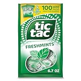 Tic Tac Freshmints, Bulk Bag with 100 Mini Packs (4 Mints each), Share-Size, On-the-Go Mints, 6.7 oz