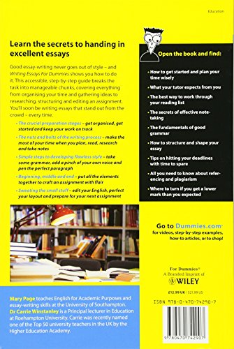 Writing Essays For Dummies, UK Edition - Image 2