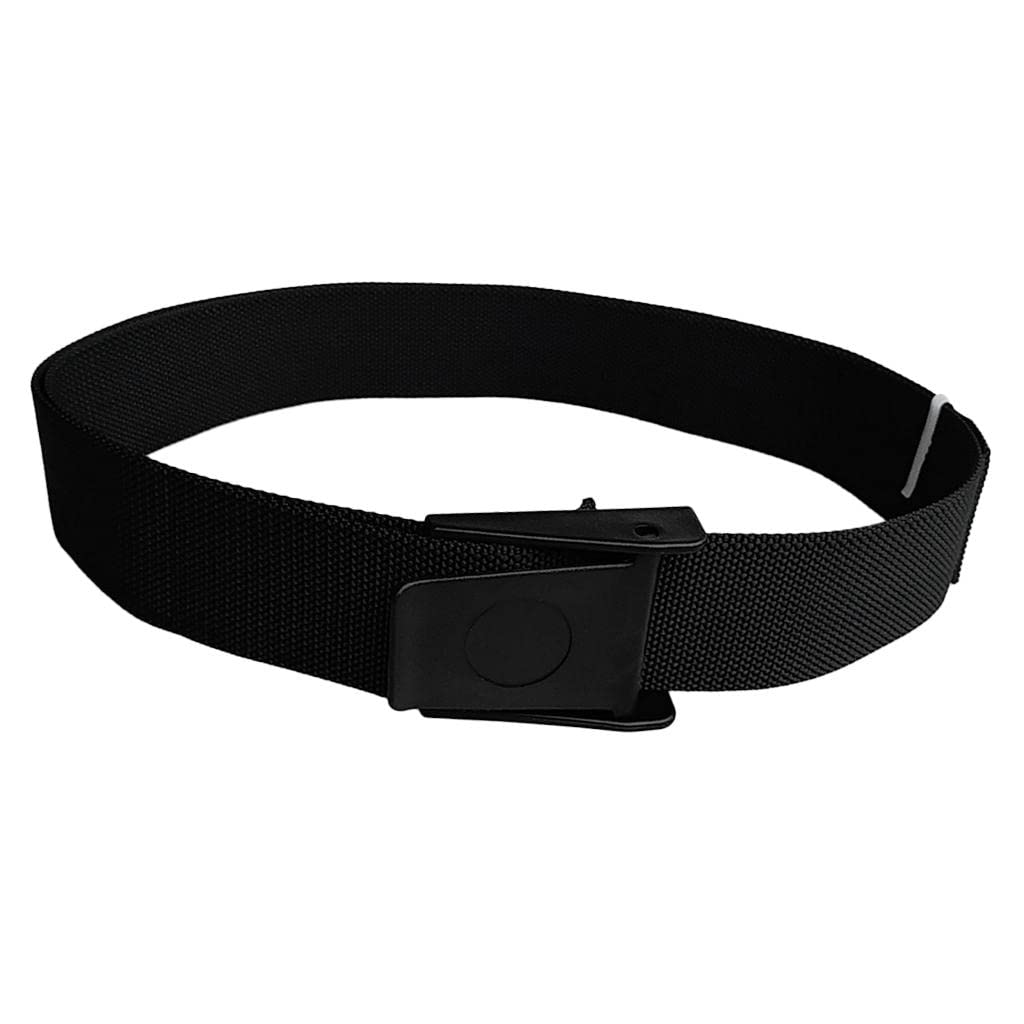 Juego de 3 cinturones de peso pesado con hebilla de plástico, color negro, 150 cm