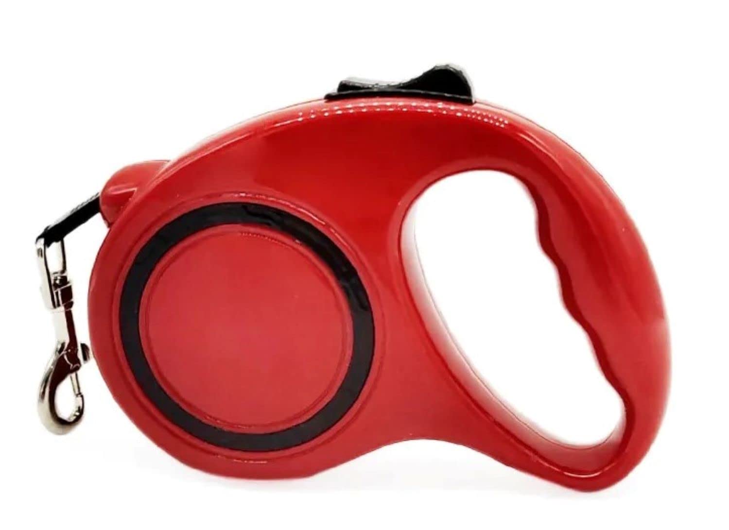 Tasma, Köpekler için Premium 5 Metre Tuş Kontrollü Makaralı Kayışı - Dayanıklı, Ayarlanabilir 5 Mt (Kırmızı)