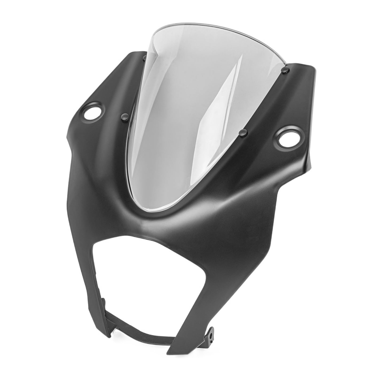 Motorcycle Wind Deflector Fit for K-tm RC390 2022 2023 Front Headlight Cover Windscreen Motorcycle Headlamp Fairing Windshield Wind Screen Accessories Motorcycle Windscreen (Color : Clear-Black)