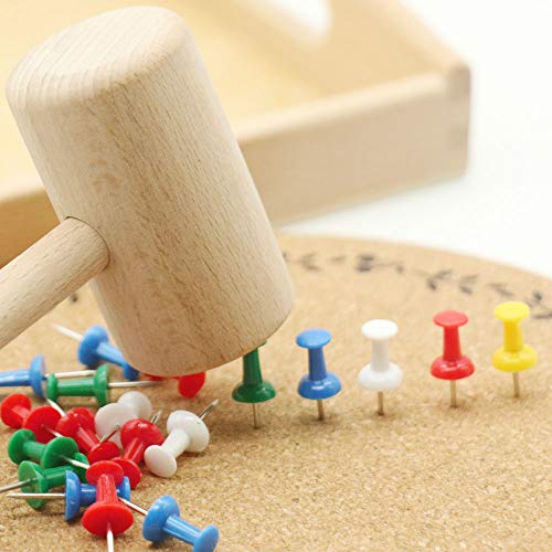 Image of DANNI Gudong Montessori Practical Life Material Hammer and Nails Set with Wooden Tray Montessori Educational Wooden Toys for Children (1)