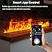 TBLOTYD Electric Fireplace with Multi-Color LED Flame Effect, Water Vapour Humidifier, Smart App/Remote/Touch Control, Automatic Water Filling, 80cm,80cm/31.4in