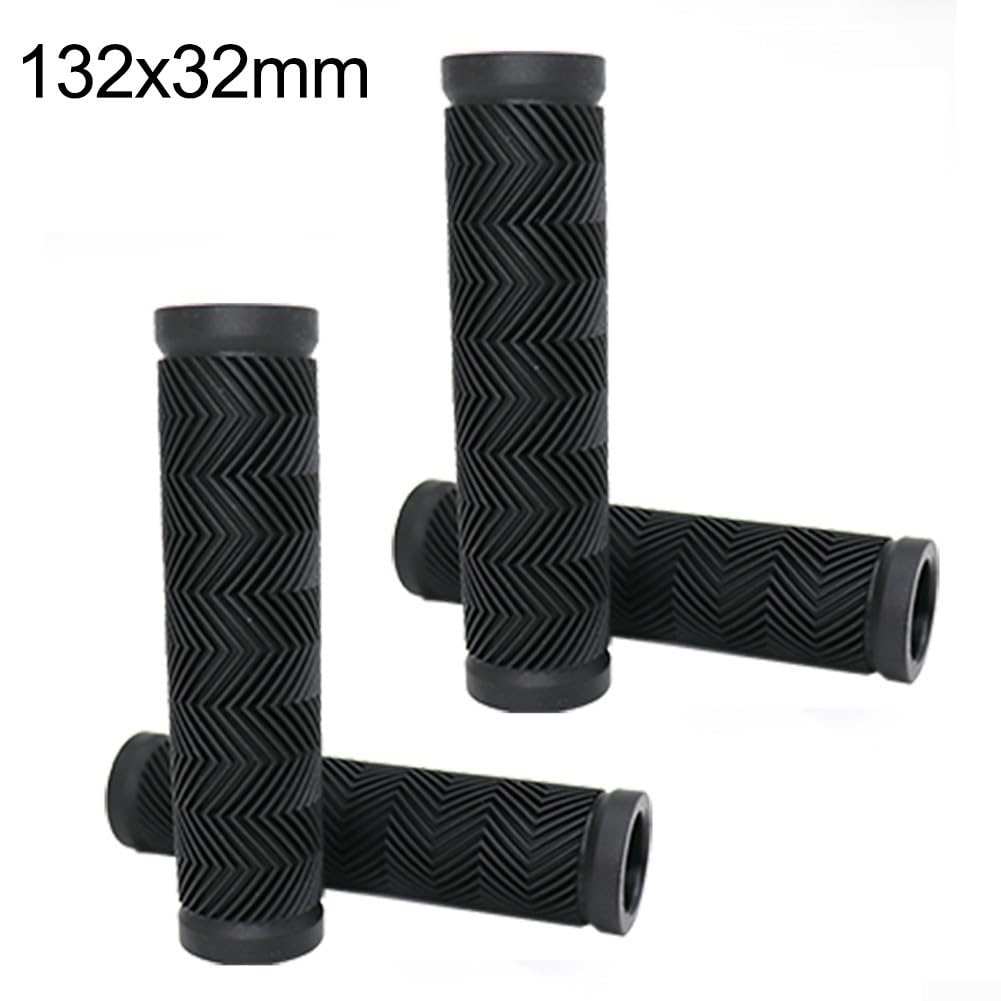 Lot de 4 poignées de rechange antidérapantes en caoutchouc pour brouette de 32 mm de diamètre intérieur Noir 132 x 32 mm