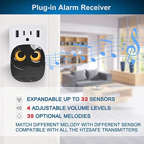 1/2 Mile Long Range Wireless Driveway Alarm Outdoor Motion Sensor&Detector-DIY Security Alert System-Monitor&Protect Outdoor/Indoor Property- 1 Receiver and 2 Sensors