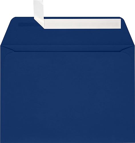 Vista 7 de LUXPaper Sobres de ventana de cara completa A7 Despegar y prensar 5 1/4 pulgadas x 7 1/4 pulgadas Blanco Texto de 70 libras Cantidad de 50