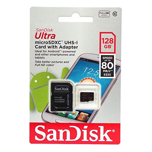 Sandisk Tarjeta Ultra MICROSDHC UHS I Memory 128 Go