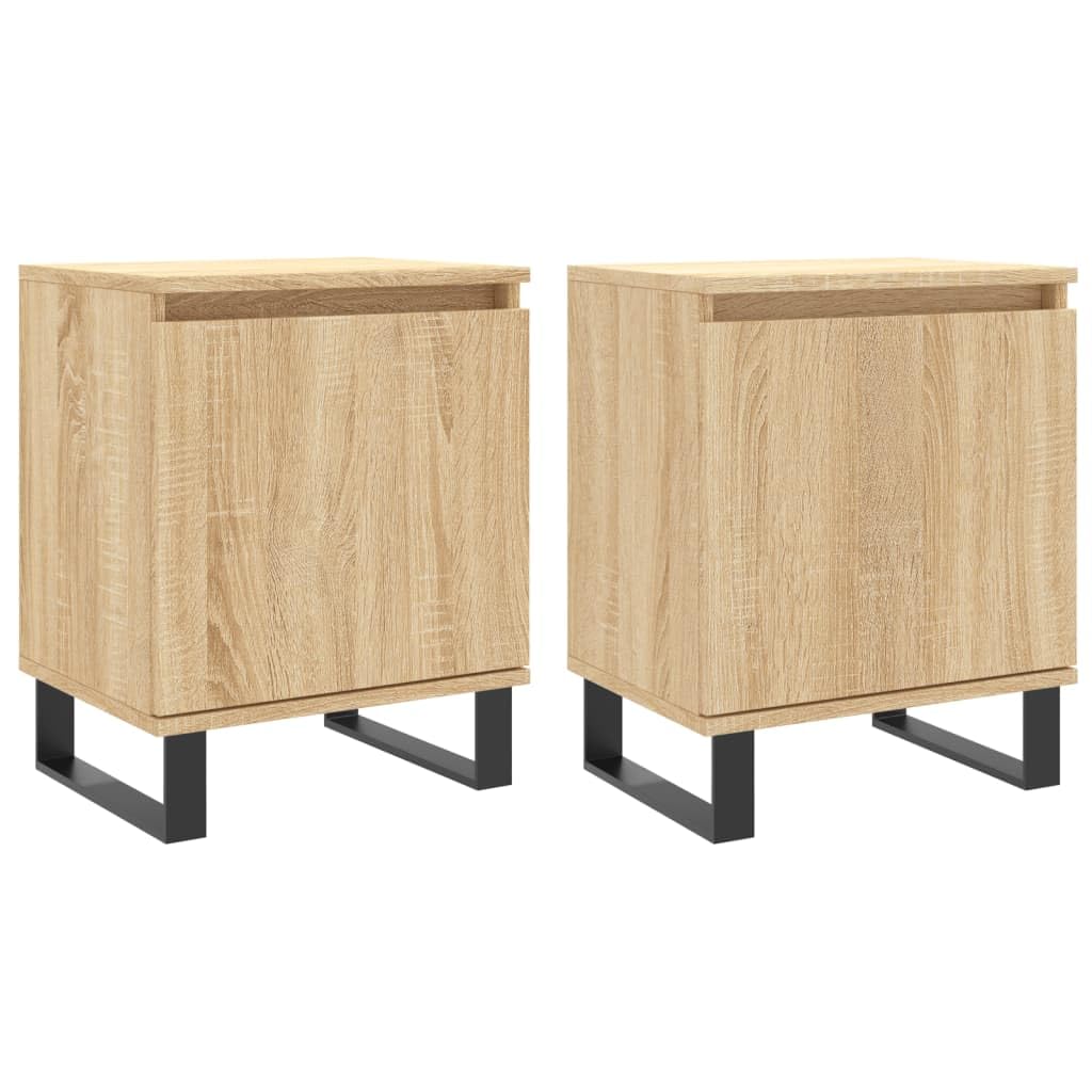 Eleganter Nachttisch aus Holzwerkstoff mit Staufach und robuster Tischplatte für Wohnzimmer und Schlafzimmer, feuchtigkeitsbeständig und stabil
