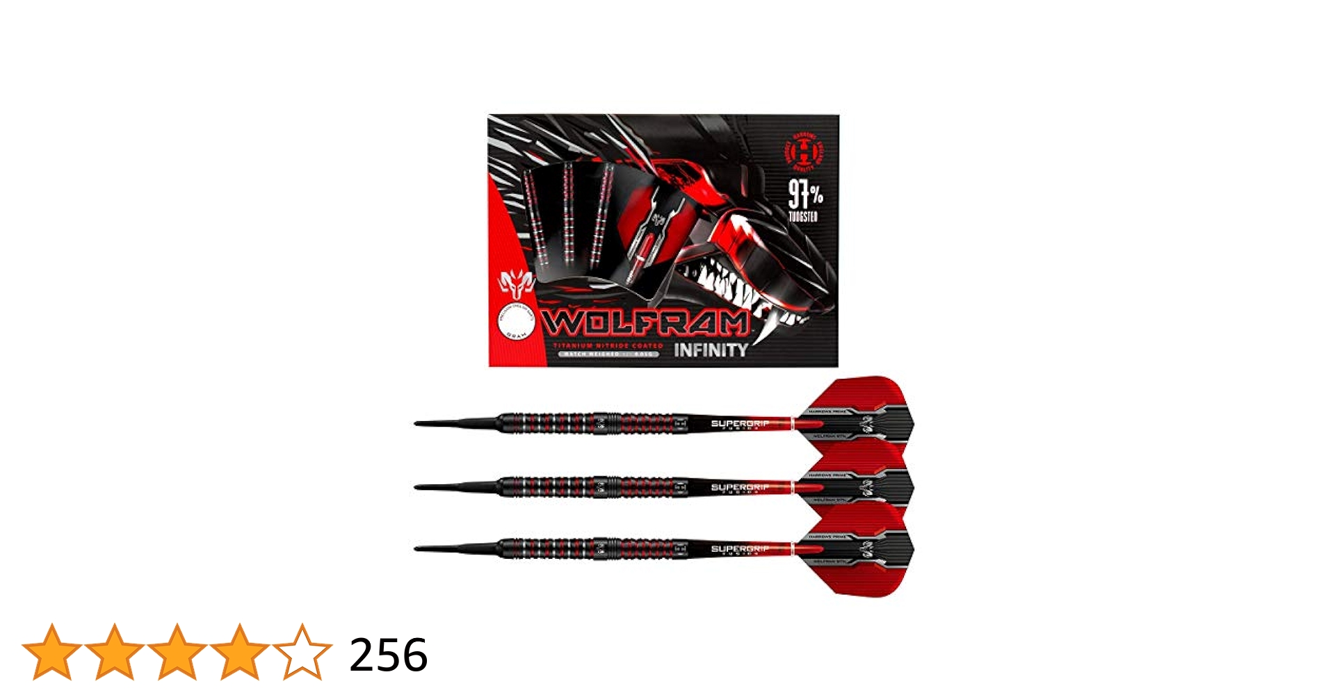 Harrows WOLFRAM タングステン97% ダーツ 3本セット 18g Amazon.com : Harrows Wolfram Infinity 97% Tungsten Soft Tip
