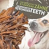Rehhaut mit Fell für Hunde 1 kg (ca. 50-55 Stück) | Getrocknete Kauartikel aus REH | Luftgetrocknet, fettarm, getreidefrei | Monoprotein | Naturprodukt für kleine & große Hunde