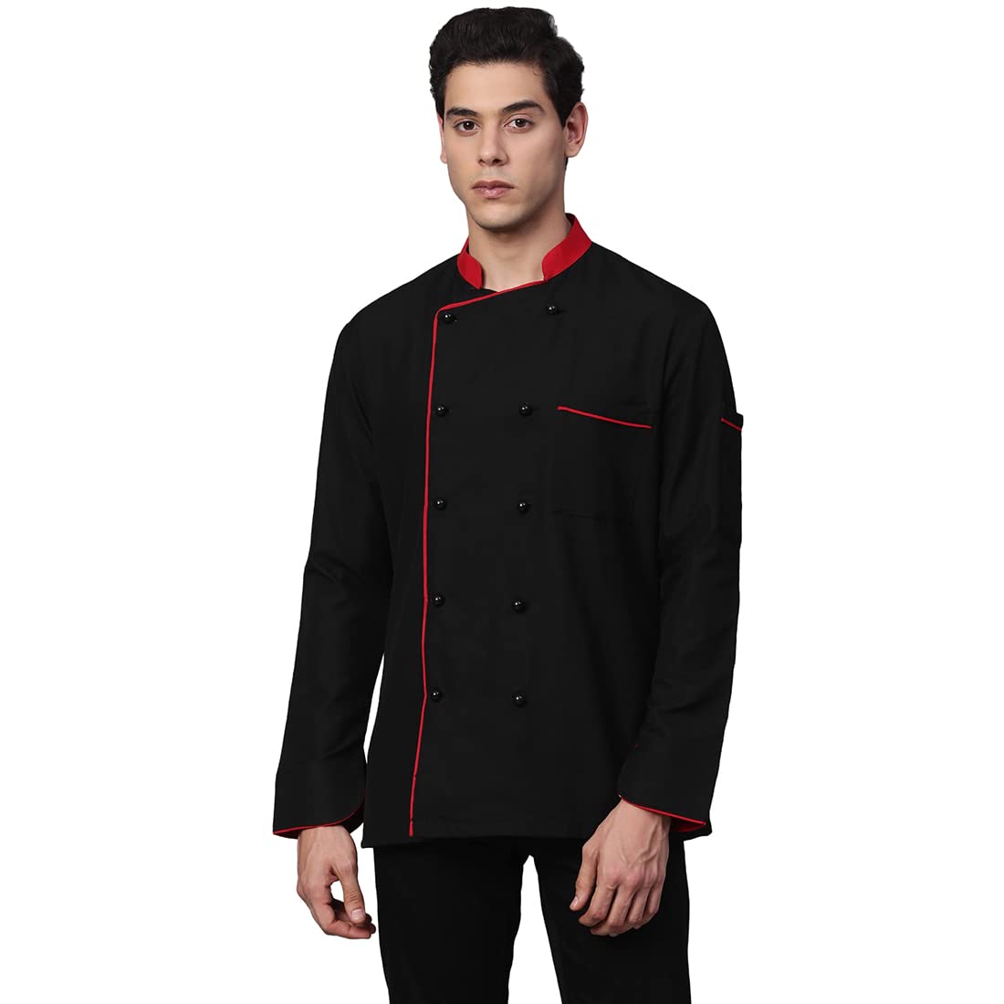 A to Z GarmentsChef Coat for Men and Women for Resturaunt/Café/Hotels/Kitchen - Black