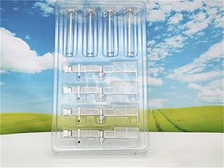 Newspeed Silver Grey Transparent Airport Accessories Airport Passenger 1 Set of 8 Pieces (4 Lamps and 4 Bridges) 1/400 Kit Airport Accessories Pre-Built Model