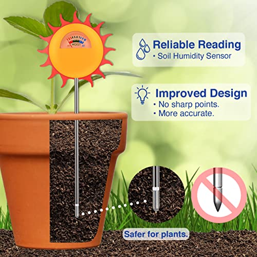 Brilliest Sun-Shaped Moisture Meter for Plants - Great for Potted Plants/Indoor Plants - Houseplant Water Meter - Soil Moisture Sensor - Plant Moisture Meter - Plant Accessories Indoor - Image 3