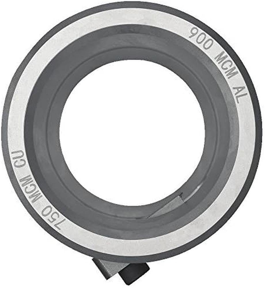 Bague DeWALT Dce15124 dénuder câble 750 MCM sans blesser l'alu