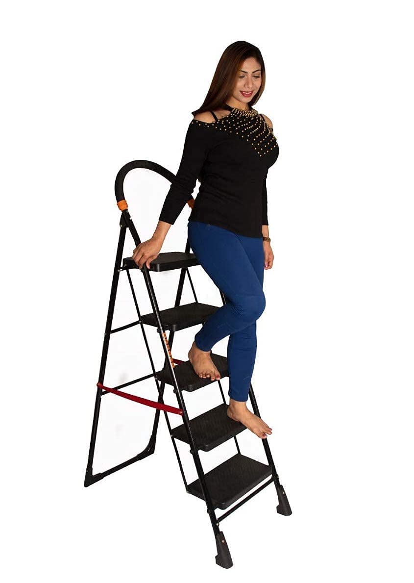 Buy Parasnath Black Diamond Ladder 5 Step Heavy Folding Step Ladder