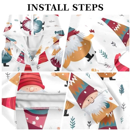 Kids Hoodies Sweaters Christmas Gnome Dwarfs Hooded Sweatshirts with Big Pockets for Boys Girls B04000133