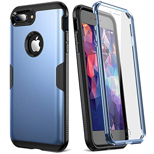 YOUMAKER Case for iPhone 8 Plus & iPhone 7 Plus, Full Body Rugged