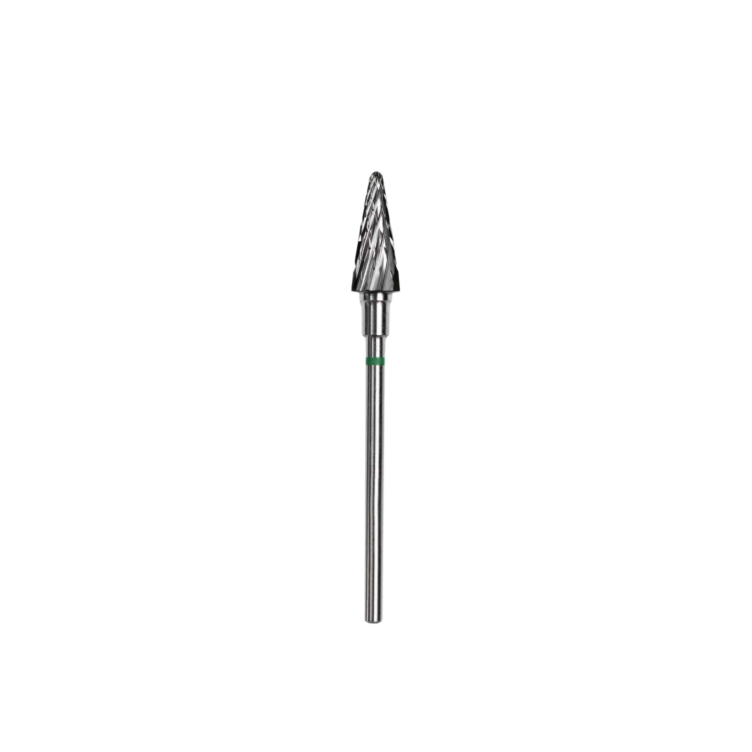 Staleks Punta da trapano a cono verde per unghie grossolane per manicure, in carburo, frustum, gel acrilico, poligel, rimozione unghie, 6/14 mm