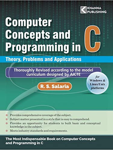 Computer Concepts and Programming in C : R.S. Salaria: Amazon.in: Books