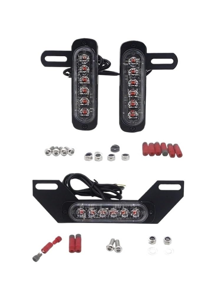 Fanale posteriore moto LED Universale Per Targa Per B6, Luce Di Stop, Luce Di Stop A Raffica, Luce Di Direzione Posteriore, Luci Ausiliarie Lampeggianti