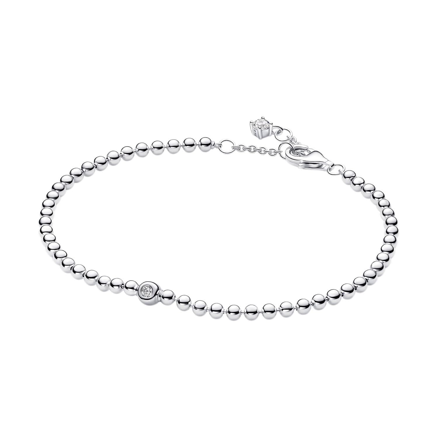 PANDORA Silber Damen Armband Kugeln und Strass Steine 594822C01